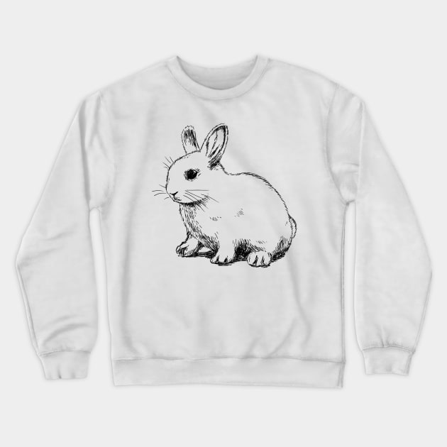 Bunny print Crewneck Sweatshirt by rachelsfinelines